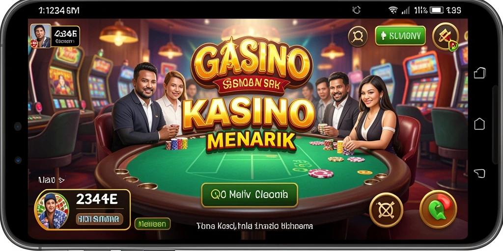 Screenshot gameplay <strong>234E</strong> menampilkan suasana kasino yang seru.