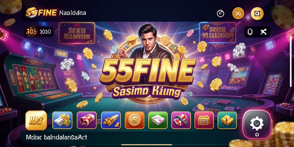 Tampilan gameplay seru dari 55FIVE yang penuh aksi Kasino.