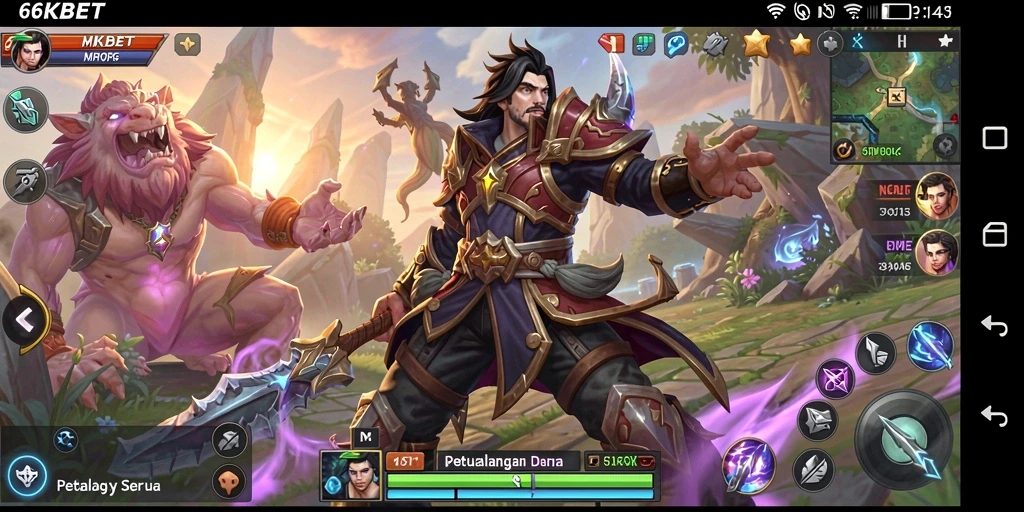 Tampilan gameplay 66KBET yang mengesankan dan penuh aksi.