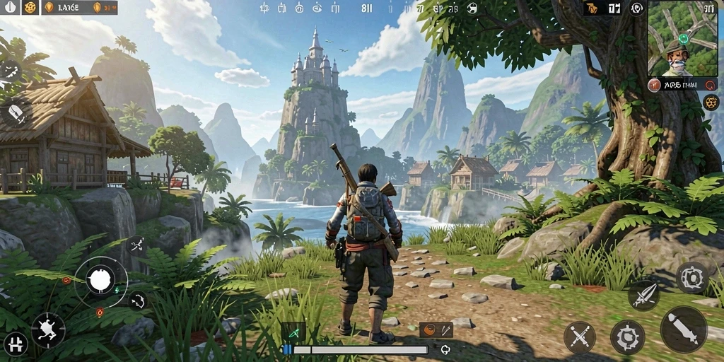 Screenshot 8II menampilkan petualangan seru di dunia terbuka.