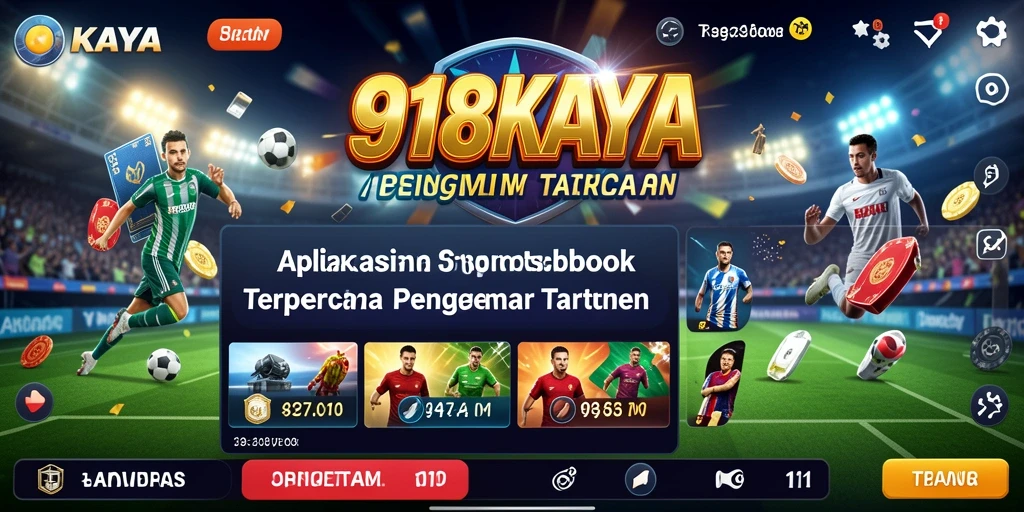 Tampilan layar utama 918KAYA saat melakukan taruhan pada pertandingan olahraga.