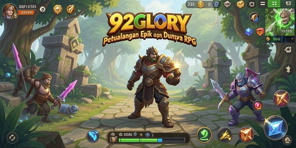Screenshot dari gameplay RPG yang menarik di 92GLORY.