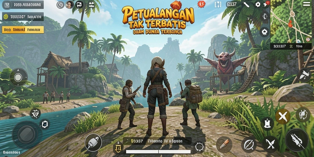 Tampilan gameplay 93337 yang menakjubkan dalam dunia terbuka.