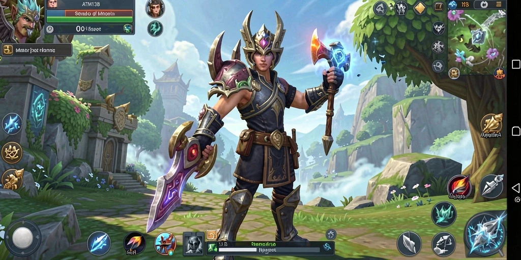 Tampilan gameplay mendebarkan dalam permainan MMORPG ATM138.
