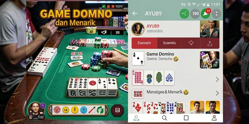Tampilan gameplay AYU89 yang seru dan interaktif dalam permainan Domino.