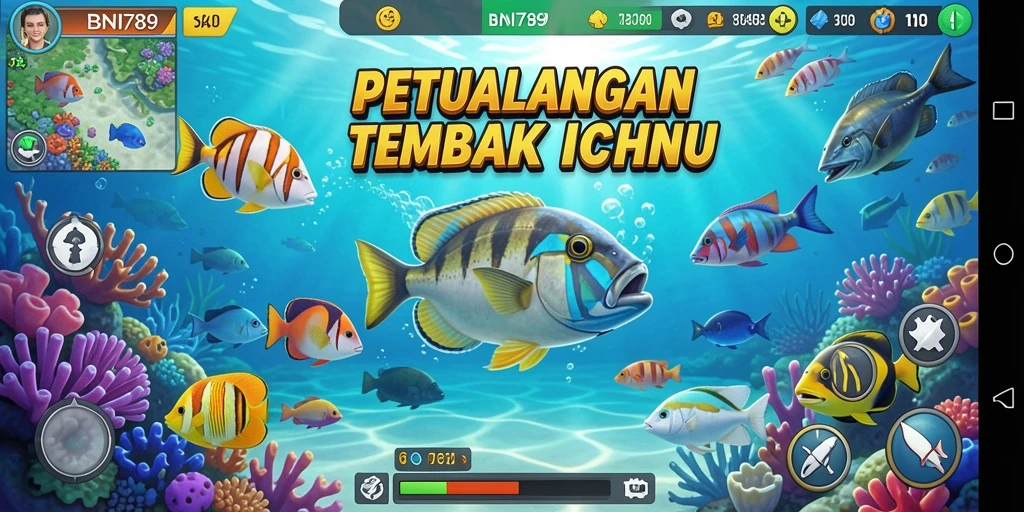 Tangkapan layar BNI789 menunjukkan serunya gameplay Tembak Ikan.