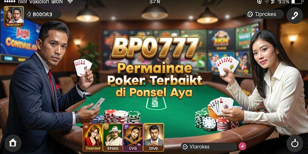 Tampilan gameplay poker yang menarik dan interaktif di BPO777.