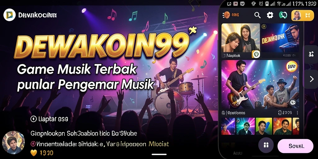 Tampilan menarik gameplay DEWAKOIN99 dengan alat musik yang beragam.