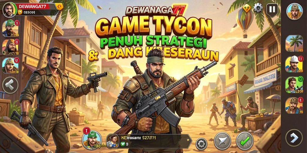 Tampilan gameplay menarik dari DEWANAGA77 yang penuh tantangan Tycoon.