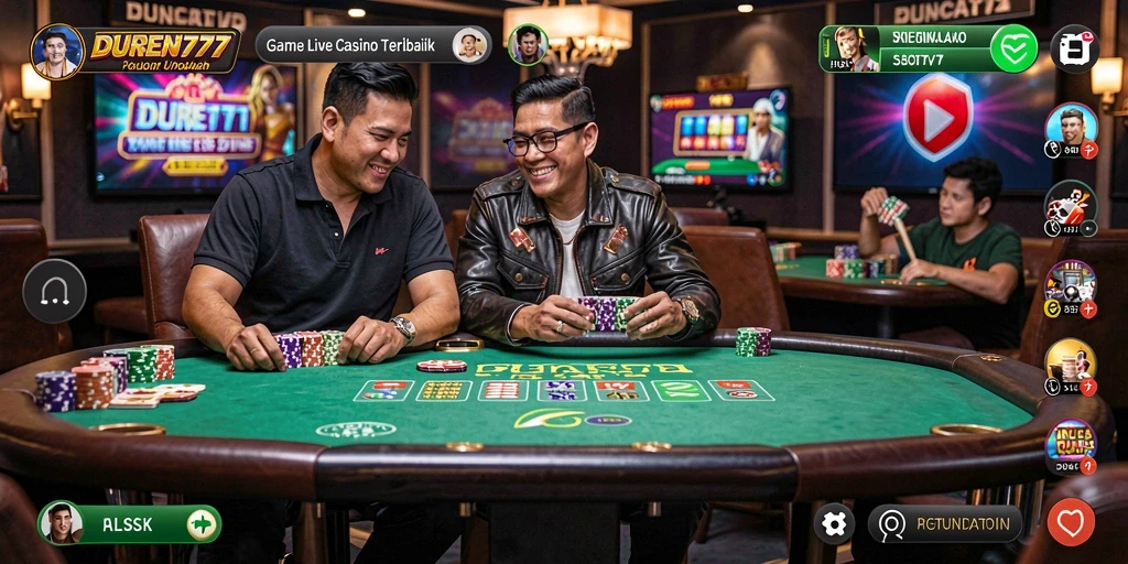 Tampilan menarik dari gameplay Live Casino DUREN777 yang mengasyikkan.