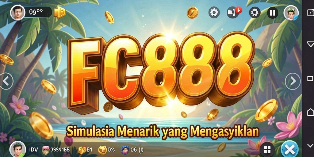 Screenshot gameplay FC888 yang menampilkan simulasi yang mendalam dan menarik.