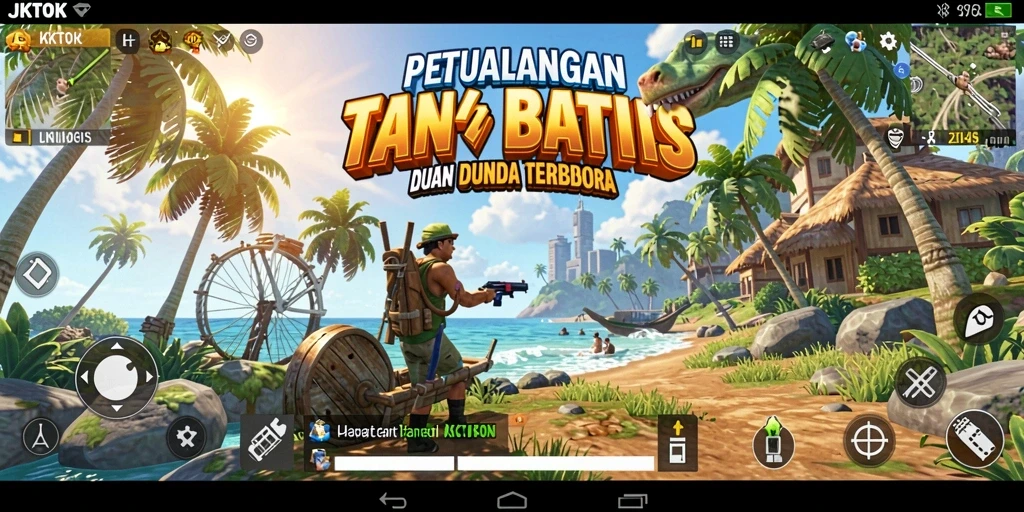 Tampilan gameplay <strong>JKTOK</strong> yang menakjubkan dalam dunia terbuka.