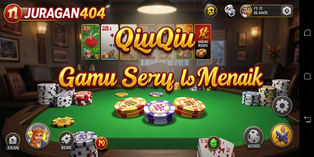 Screenshot JURAGAN404 menampilkan gameplay QiuQiu yang seru.
