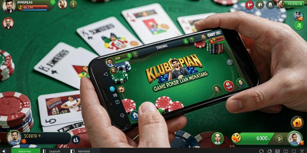 Tampilan menarik dalam KLUBIMPIAN saat bermain Poker.