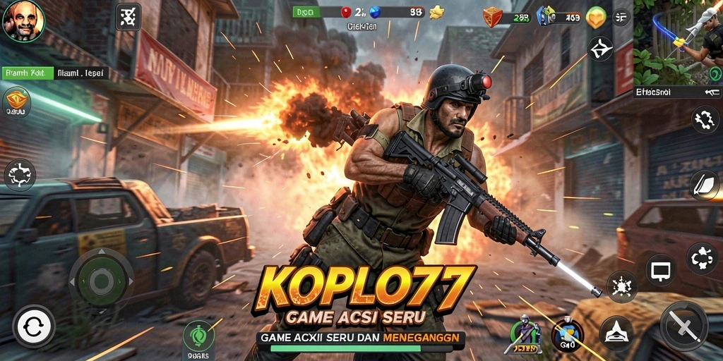 Tampilan gameplay KOPLO77 yang penuh aksi dan menegangkan.