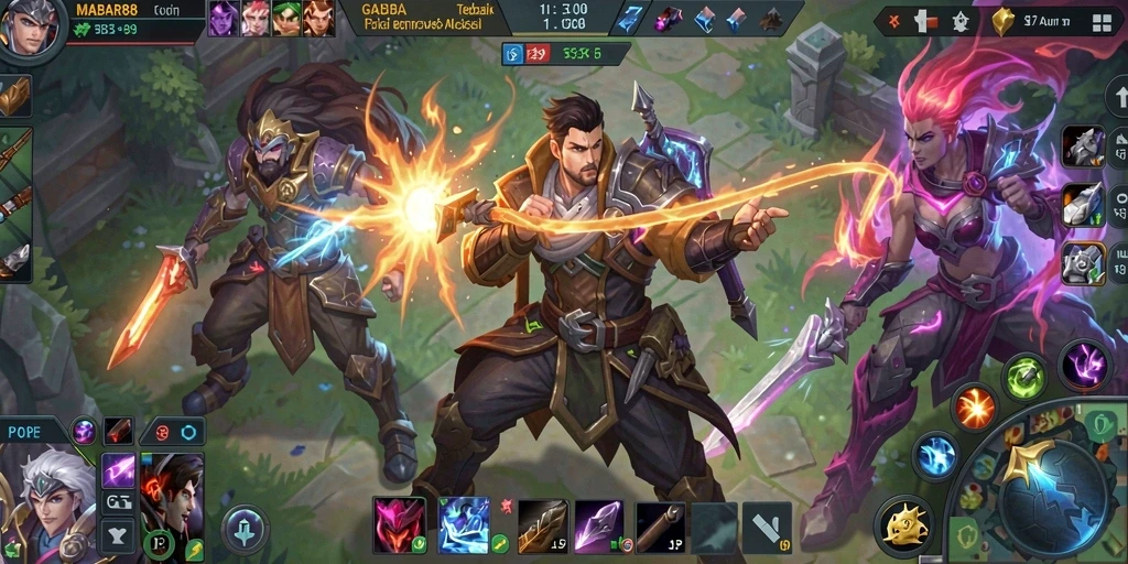 Tampilan gameplay MABAR88 yang seru dan kompetitif.