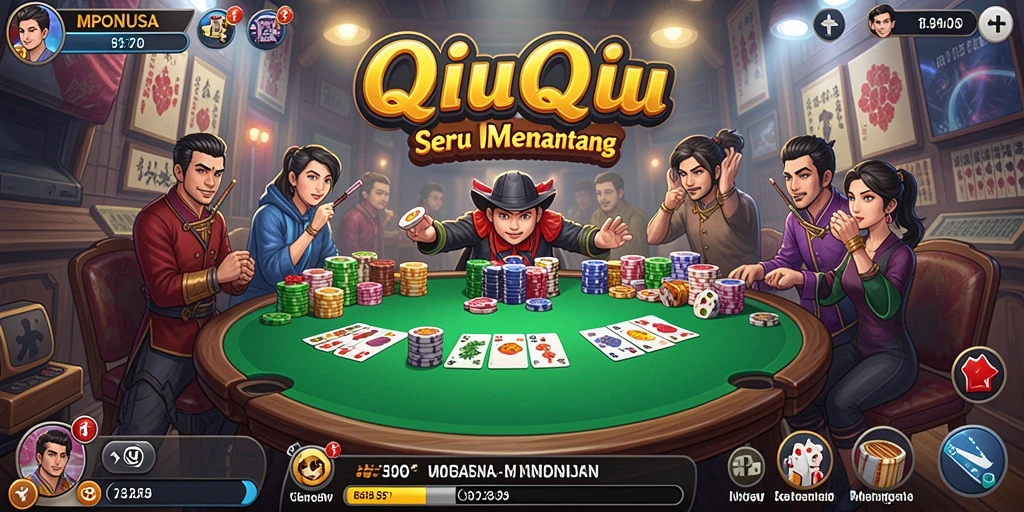 Gameplay seru MPONUSA dengan kartu QiuQiu.