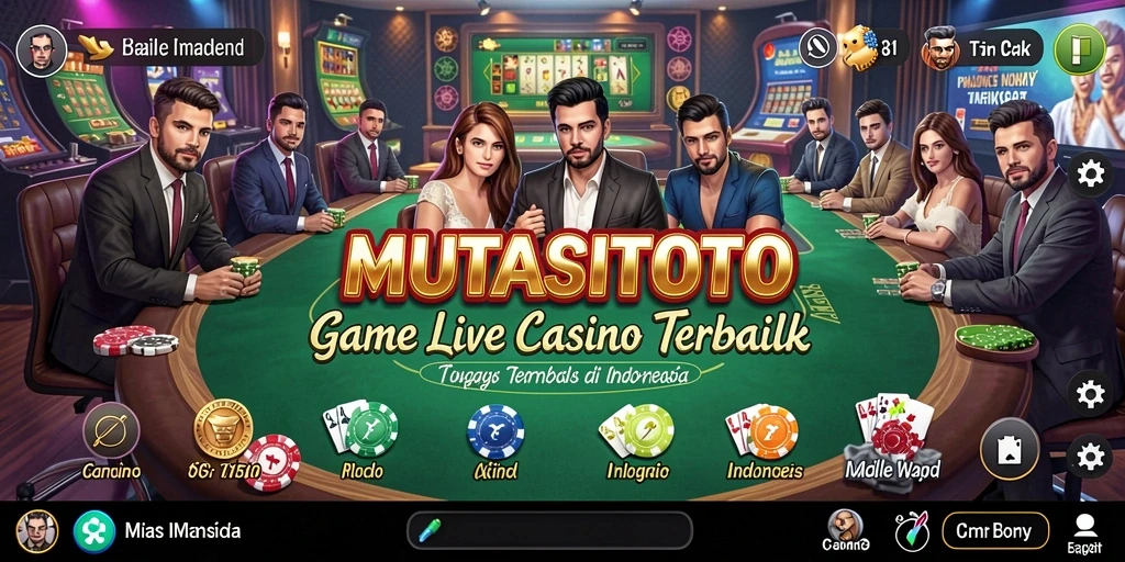 Screenshot dari gameplay Live Casino di MUTASITOTO.