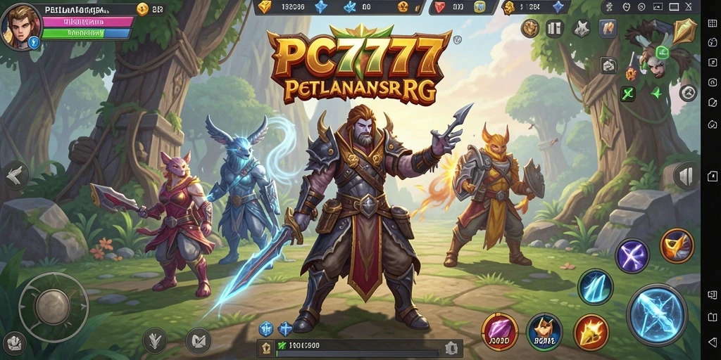 Tampilan gameplay PC777 menampilkan petualangan seru dan pertarungan mendebarkan.