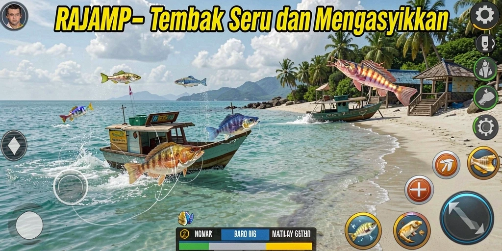 Screenshot gameplay Tembak Ikan RAJAMPO yang seru.