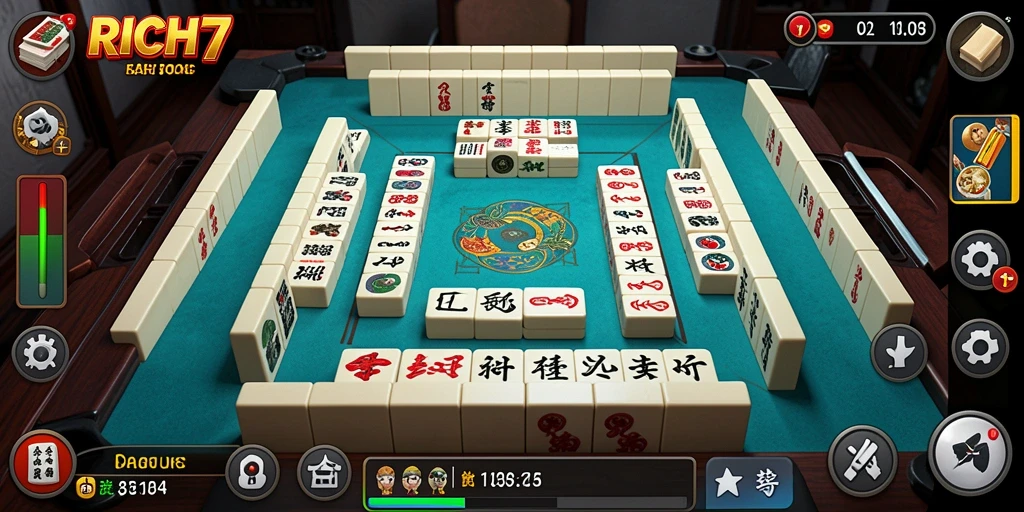 Tampilan menarik dari permainan Mahjong RICH7 dengan gameplay seru.