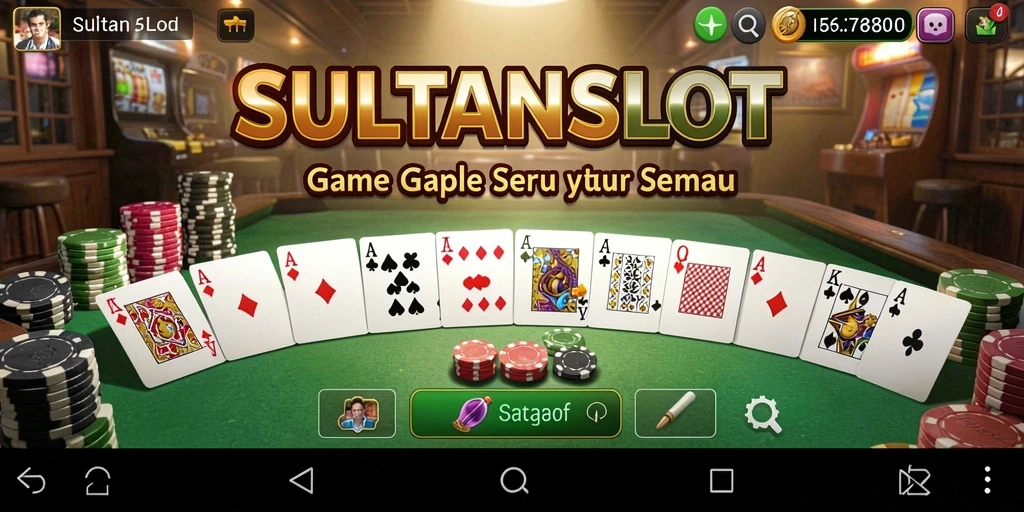 Screenshot gameplay Gaple yang seru dan interaktif di SULTANSLOT.