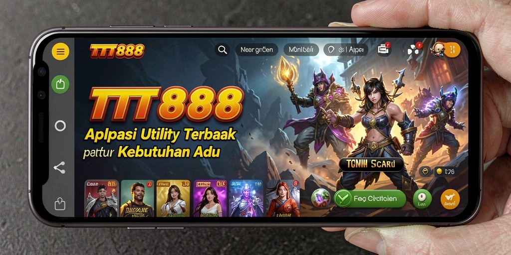Tampilan antarmuka utama aplikasi TTT888 yang membantu pengelolaan Utility.